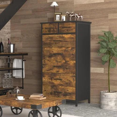 6 Drawer Industrial Wood Dresser N57848