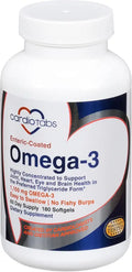 1100 mg Omega-3 Enteric-Coated Fish Oil Softgels - 180 Count E904749