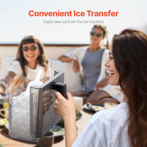 Countertop Ice Maker with Ice Scoop and Basket O532