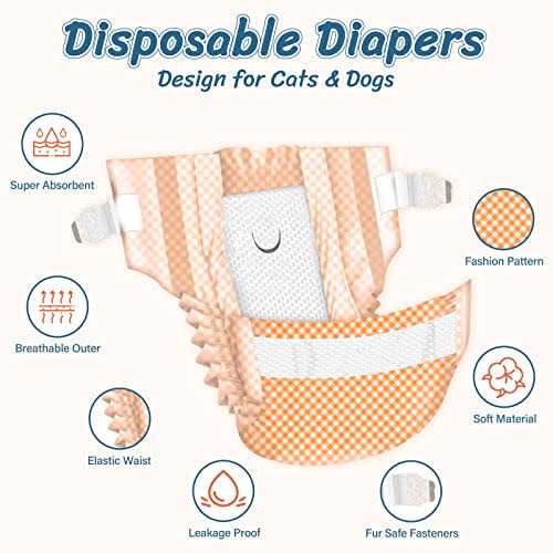 Soft Disposable Female Cat Dog Diapers L754418